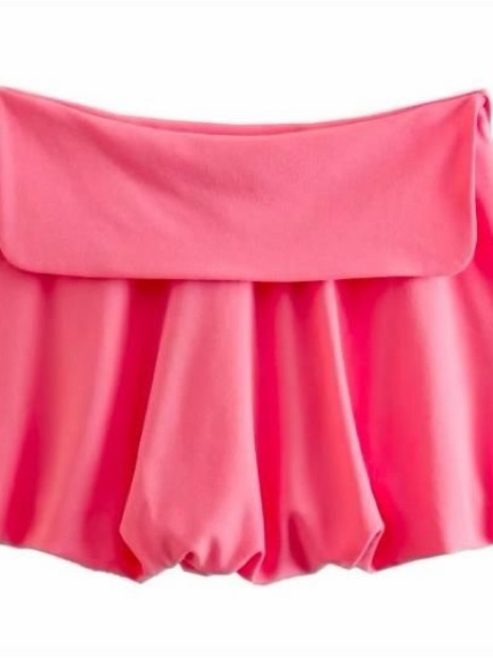 Zara Pink Strapless Ruffled Top - Picture 6 of 7